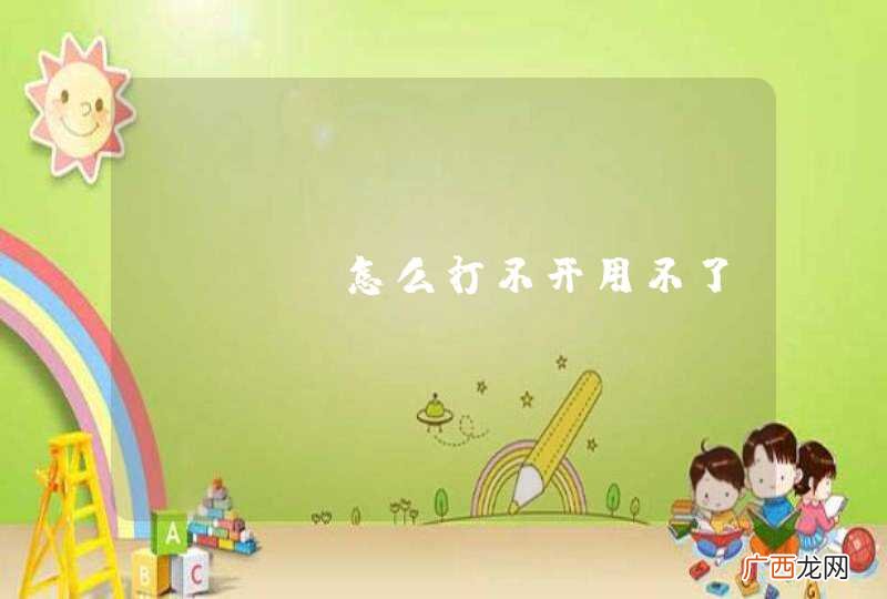 wamp怎么打不开用不了！