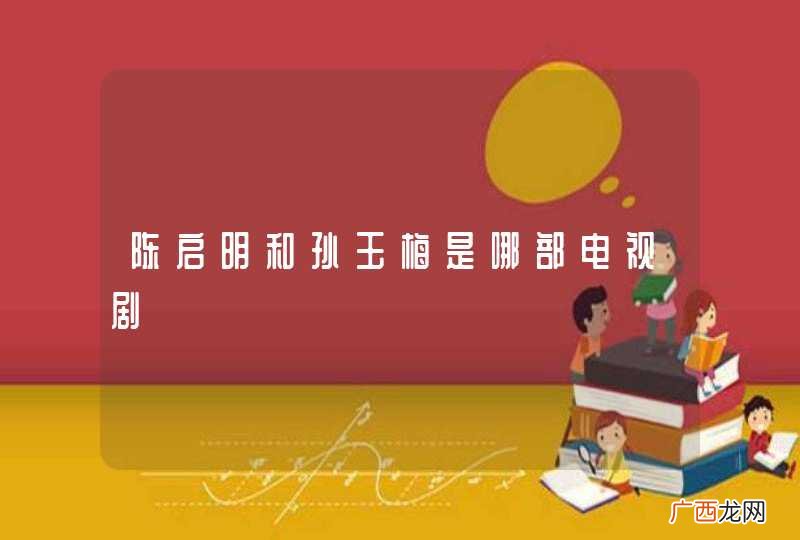 陈启明和孙玉梅是哪部电视剧