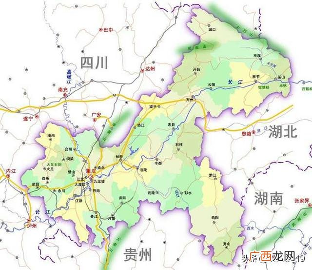 四川重庆是一个地方吗,四川与重庆接壤地图全图？