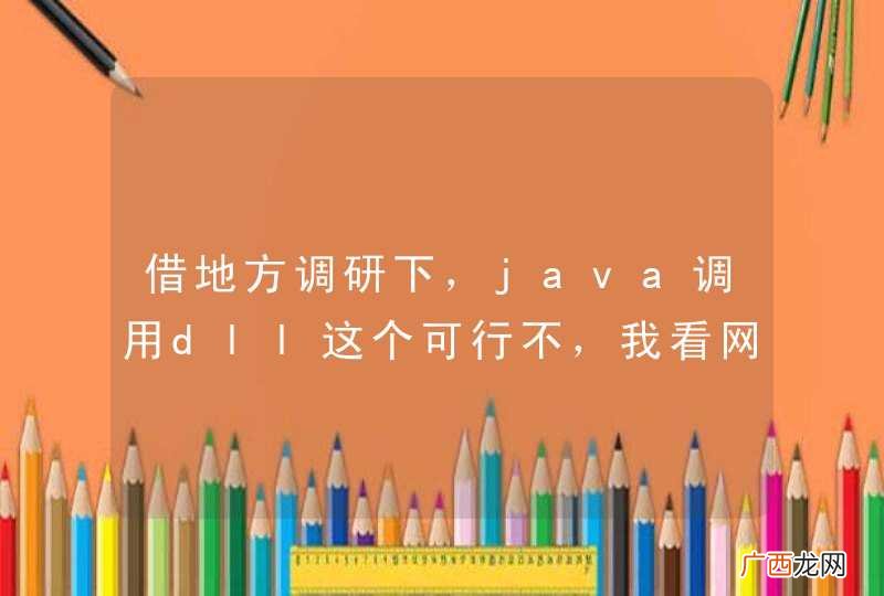借地方调研下，java调用dll这个可行不，我看网上也有方案