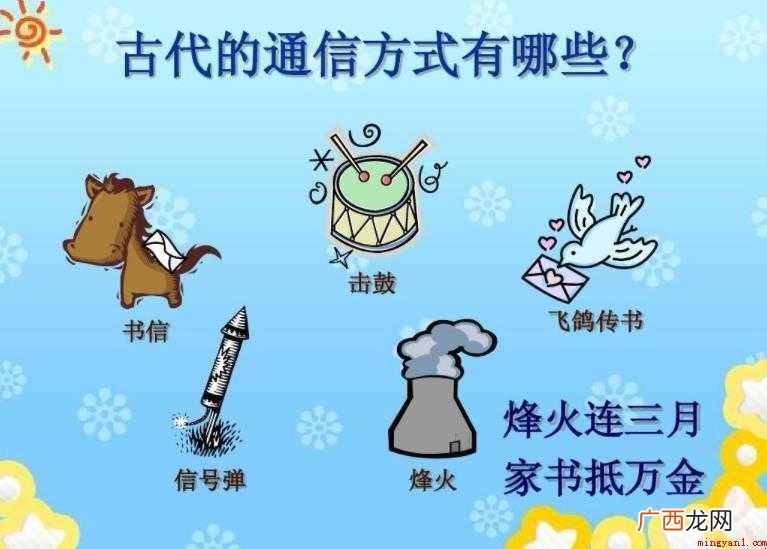古时候通信方式有哪些? 古代通信方式有哪些