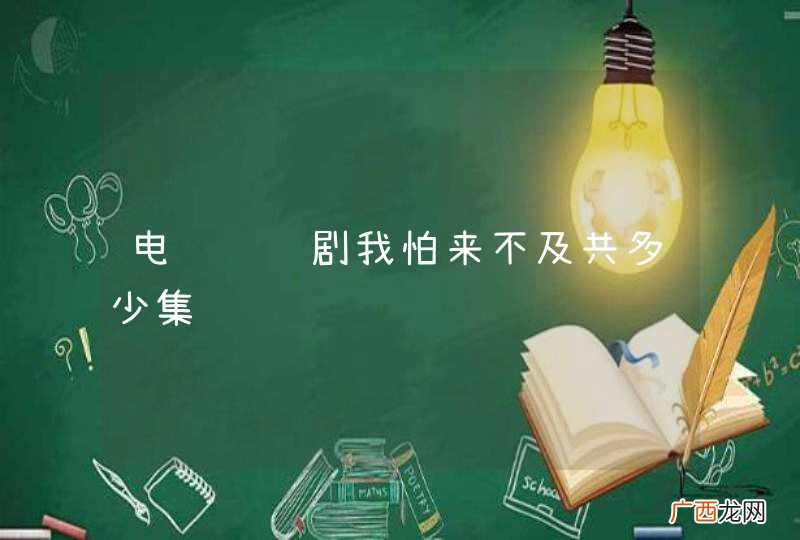 电视连续剧我怕来不及共多少集