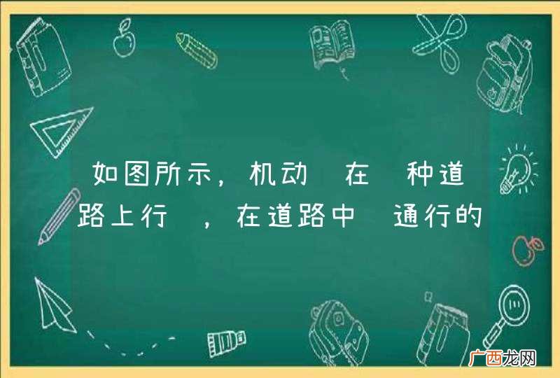 如图所示，机动车在这种道路上行驶，在道路中间通行的原因是什么？A、在道路中间通行视线好B、防止车辆冲出路外C、给两侧的非机动车和行人留有充足的通行空间D、在道路中间通行速度快_答案