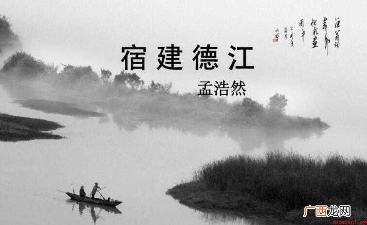 《宿建德江》的诗意是什么