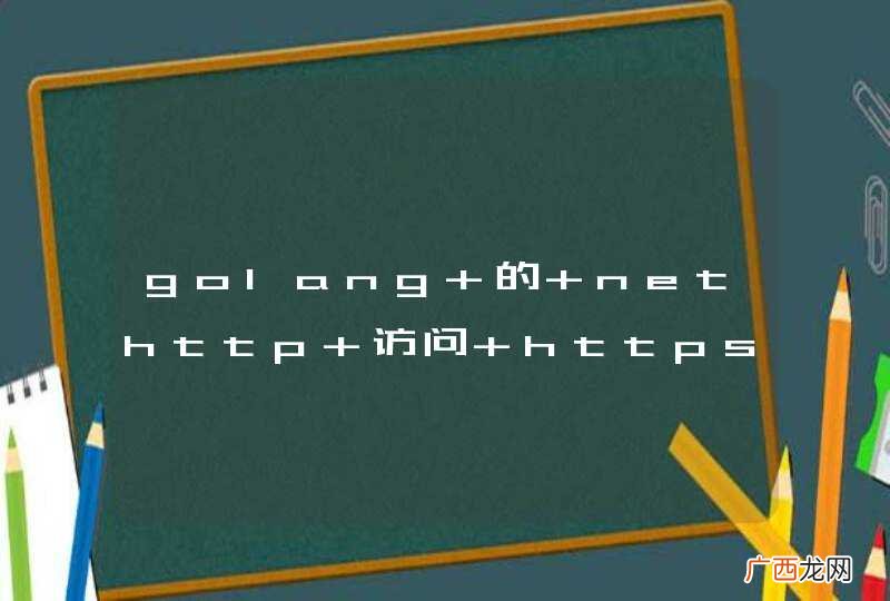golang 的 nethttp 访问 https 问题