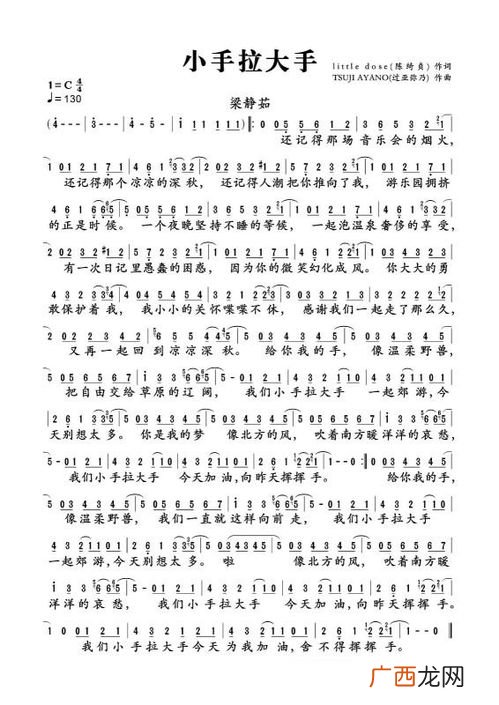 大手牵小手歌词,“大手牵小手”的内容是什么？