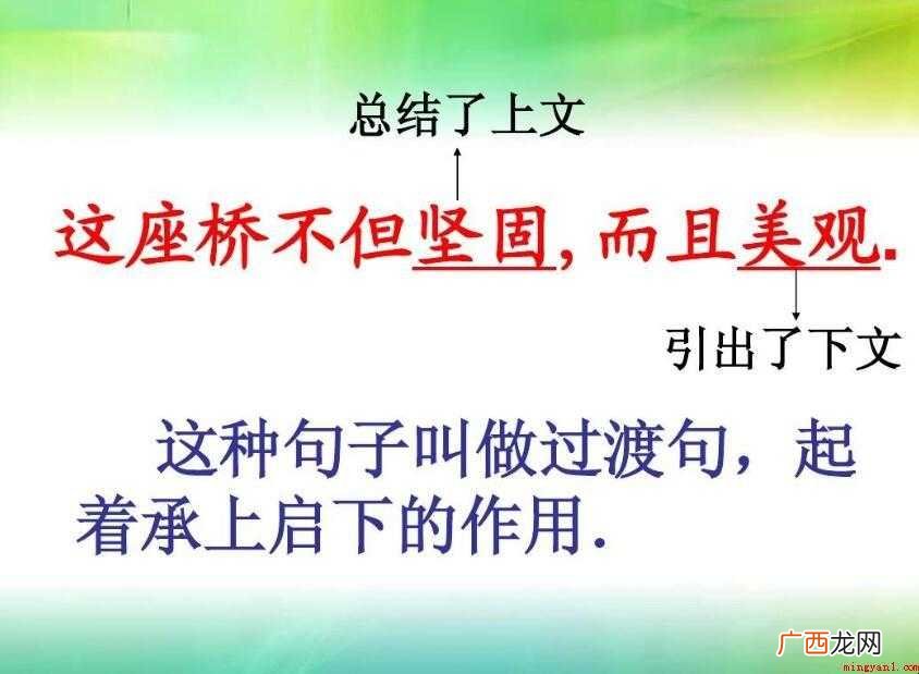 过渡句是什么意思