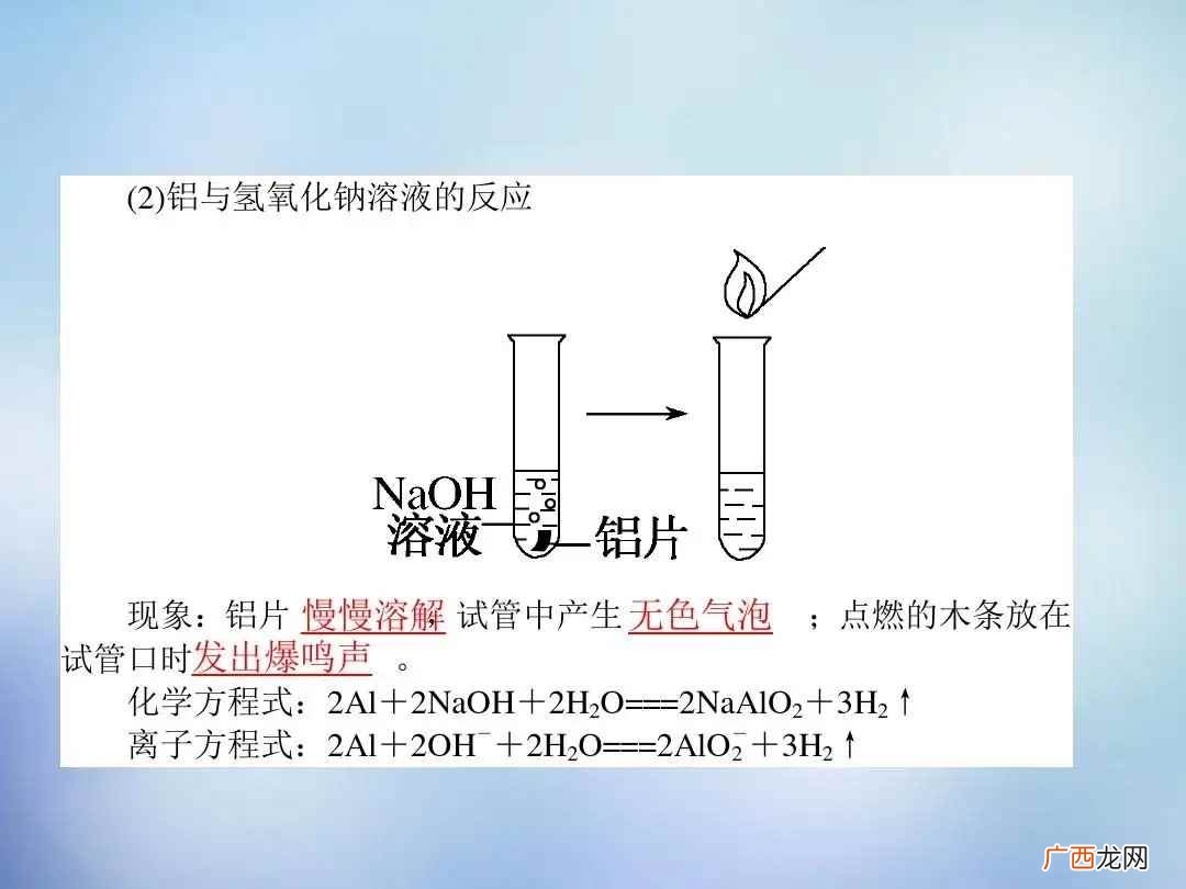 铝和氢氧化钠反应方程式 铝和氢氧化钠反应方程式是什么