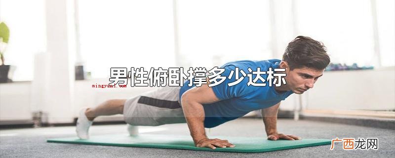 男性俯卧撑多少达标