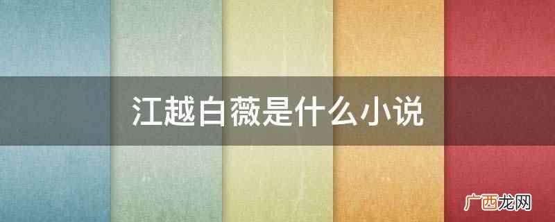 江越白薇是小说十年后的求助 江越白薇是什么小说