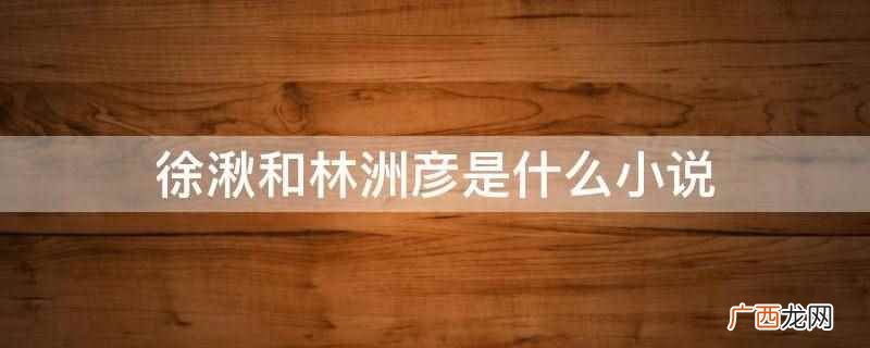 徐湫和林洲彦是小说心动的声音 徐湫和林洲彦是什么小说