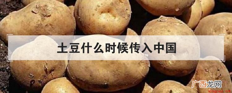 土豆已经传入中国,普通老百姓没机会食用吗 土豆什么时候传入中国