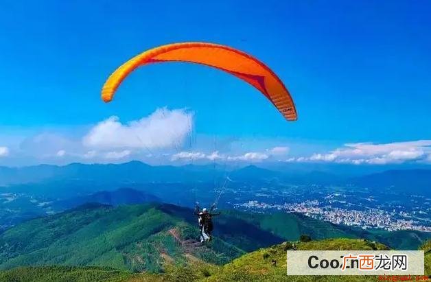 杭州富阳永安山滑翔伞基地 中国十大滑翔伞基地
