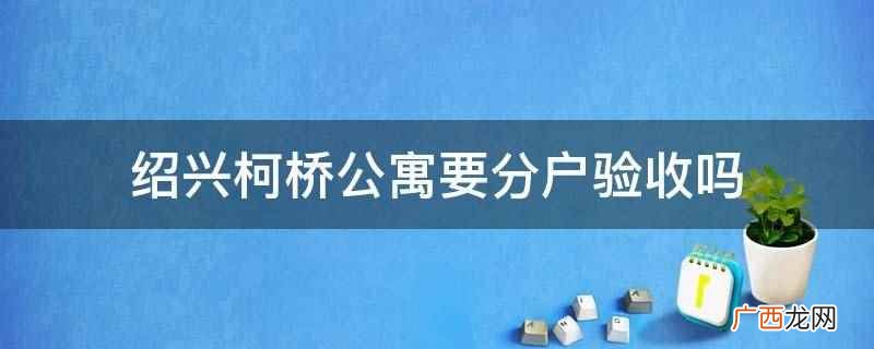 绍兴柯桥公寓要分户验收吗
