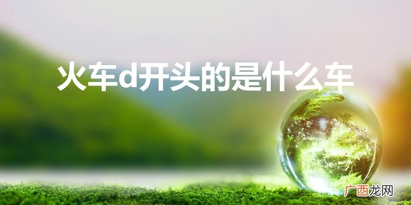 d开头的火车是什么车 火车d开头的是什么车