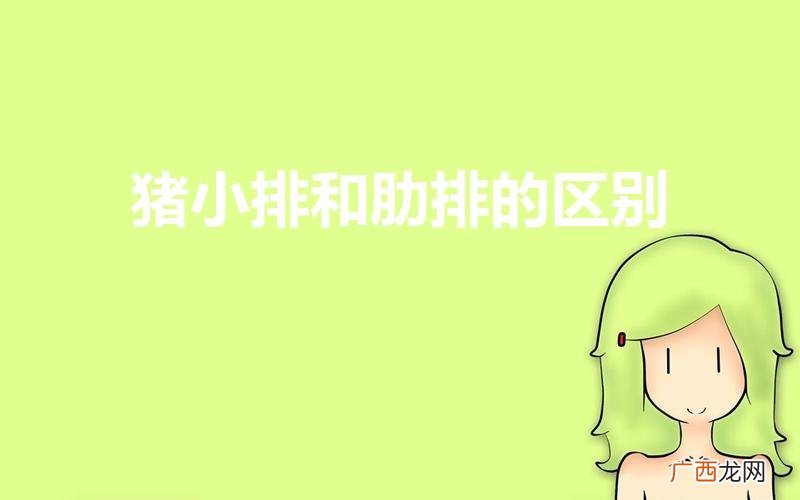 猪小排和肋排的区别是什么 猪小排和肋排的区别