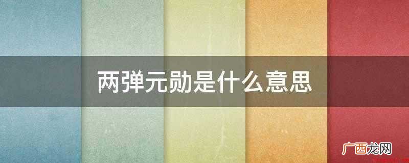 两弹元勋的意思是在核弹与氢弹的研发上做出了杰出贡献的人 两弹元勋