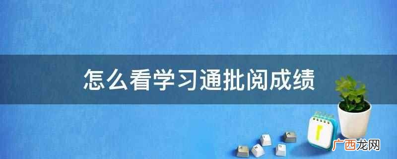 怎么看学习通批阅成绩