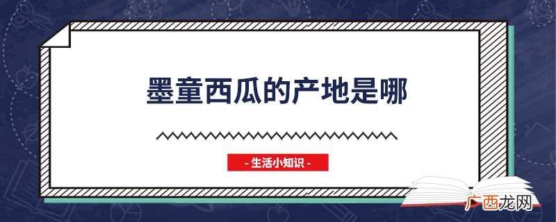 墨童西瓜的产地是哪