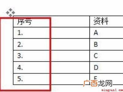 word表格序号自动生成的具体操作步骤 word表格序号自动生成