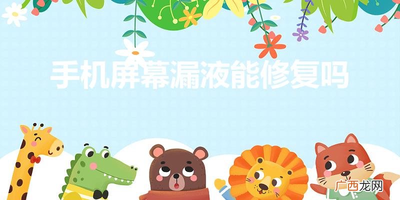 p10显示屏回收 手机屏幕漏液能修复吗