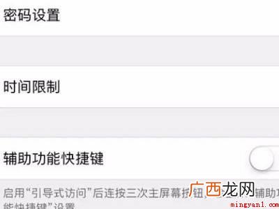 苹果引导式访问设置的具体操作步骤 苹果引导式访问设置