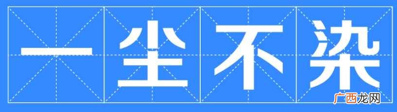 一尘不染的意思