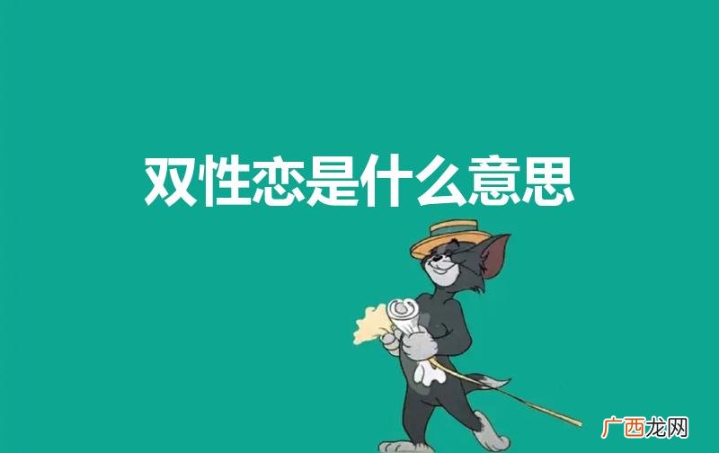双性恋是啥意思 双性恋是什么意思