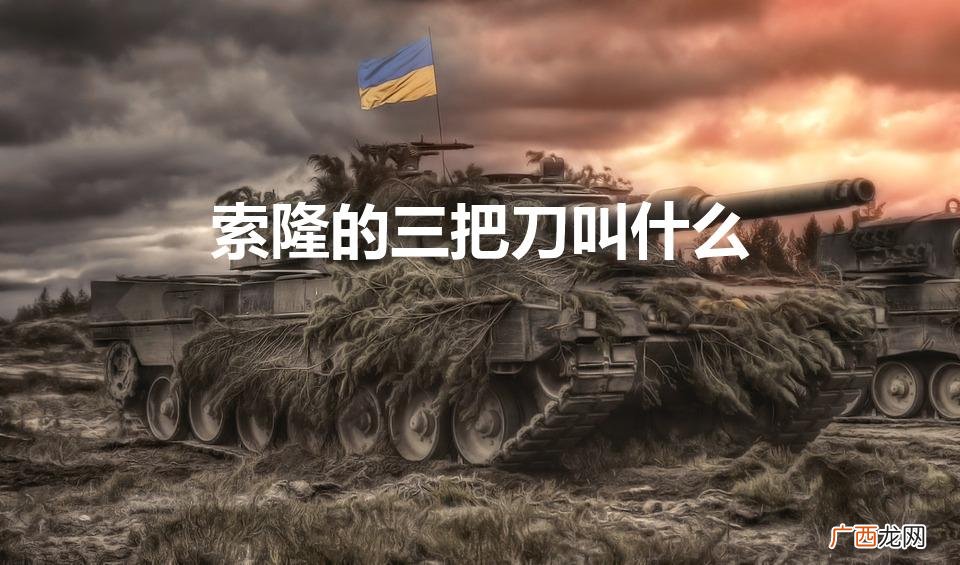 海贼王中索隆的三把刀分别是什么 索隆的三把刀叫什么