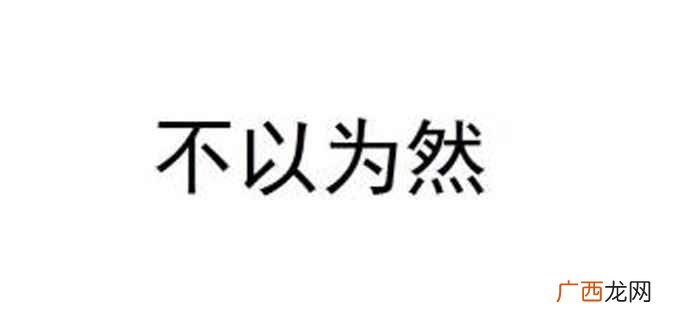 不以为然的意思