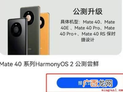 华为Mate 40系统 华为mate40如何升级鸿蒙系统