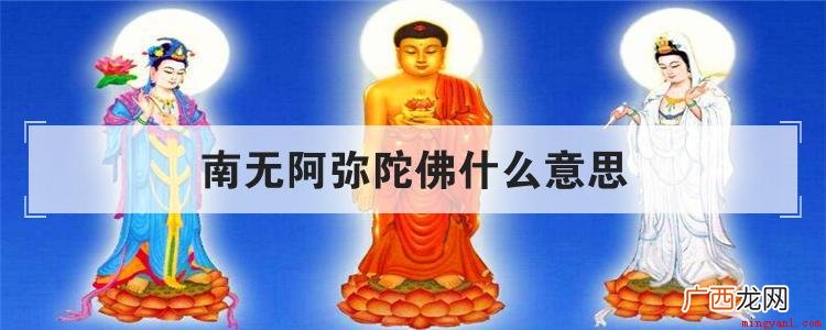 南无阿弥陀佛是什么意思? 南无阿弥陀佛什么意思