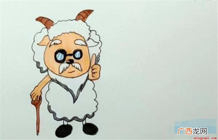 慢羊羊简笔画应该怎么画? 慢羊羊简笔画