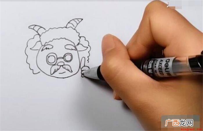 慢羊羊简笔画应该怎么画? 慢羊羊简笔画