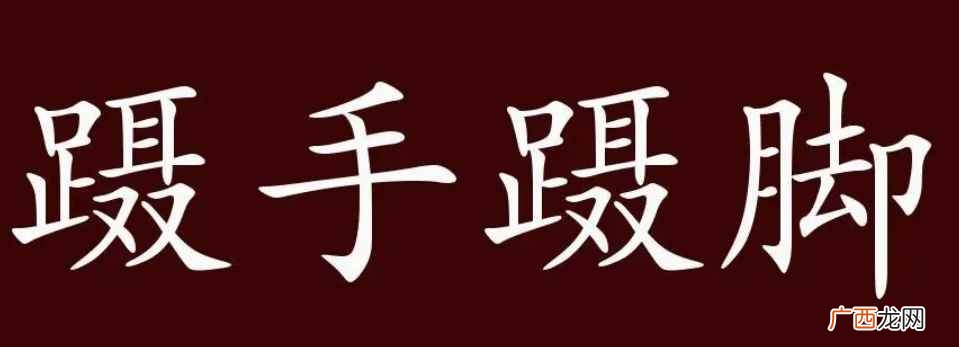 蹑手蹑脚的意思