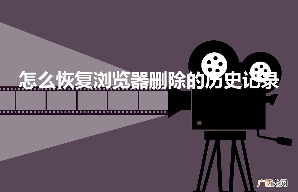 怎么恢复浏览器删除的历史记录（电脑怎么恢复浏览器删除的历史记录)