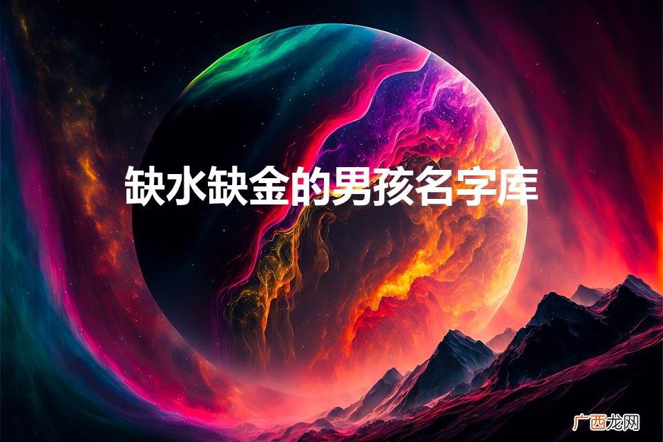 金和水组合寓意好的男孩名字 缺水缺金的男孩名字库