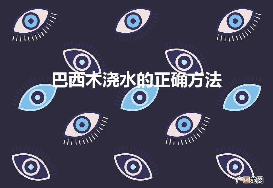巴西木浇水的正确方法（巴西木浇水的正确方法图解)