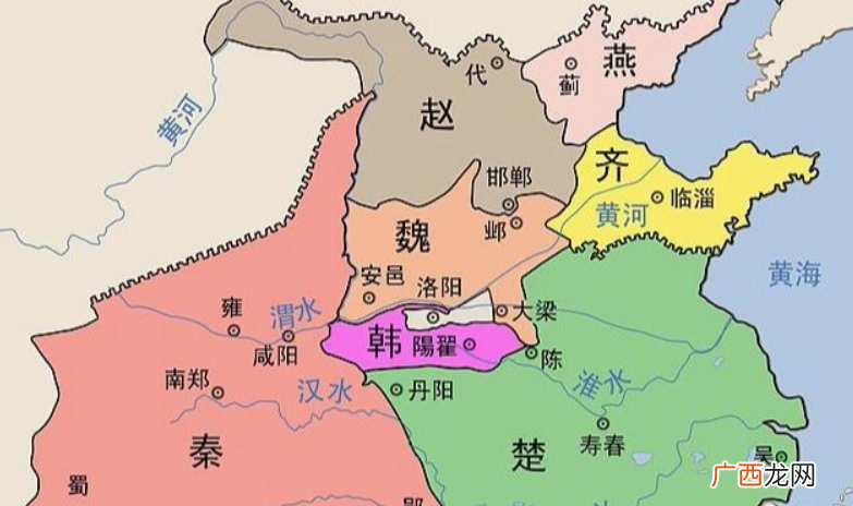 春秋七国对应的现代位置地图 春秋七国是哪七国