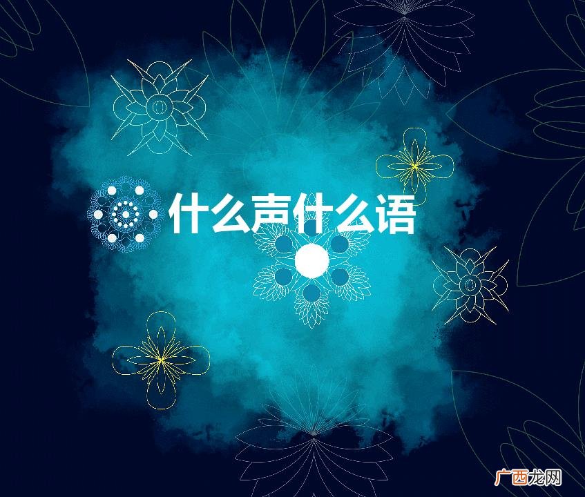 什么声什么语（什么声什么语四年级)