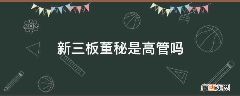 董秘:职业金领是新三板企业与资本市场的重要纽带 新三板董秘是高管吗
