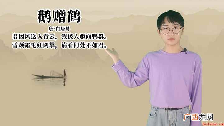 雪颈霜毛红网掌,请看何处不如君 白居易《鹅赠鹤》讲解
