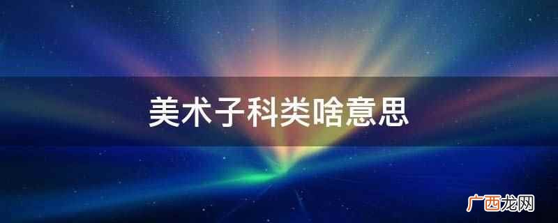 美术子科类是指该专业不需参加统考或不需取得省级统考合格 美术子科类啥意思