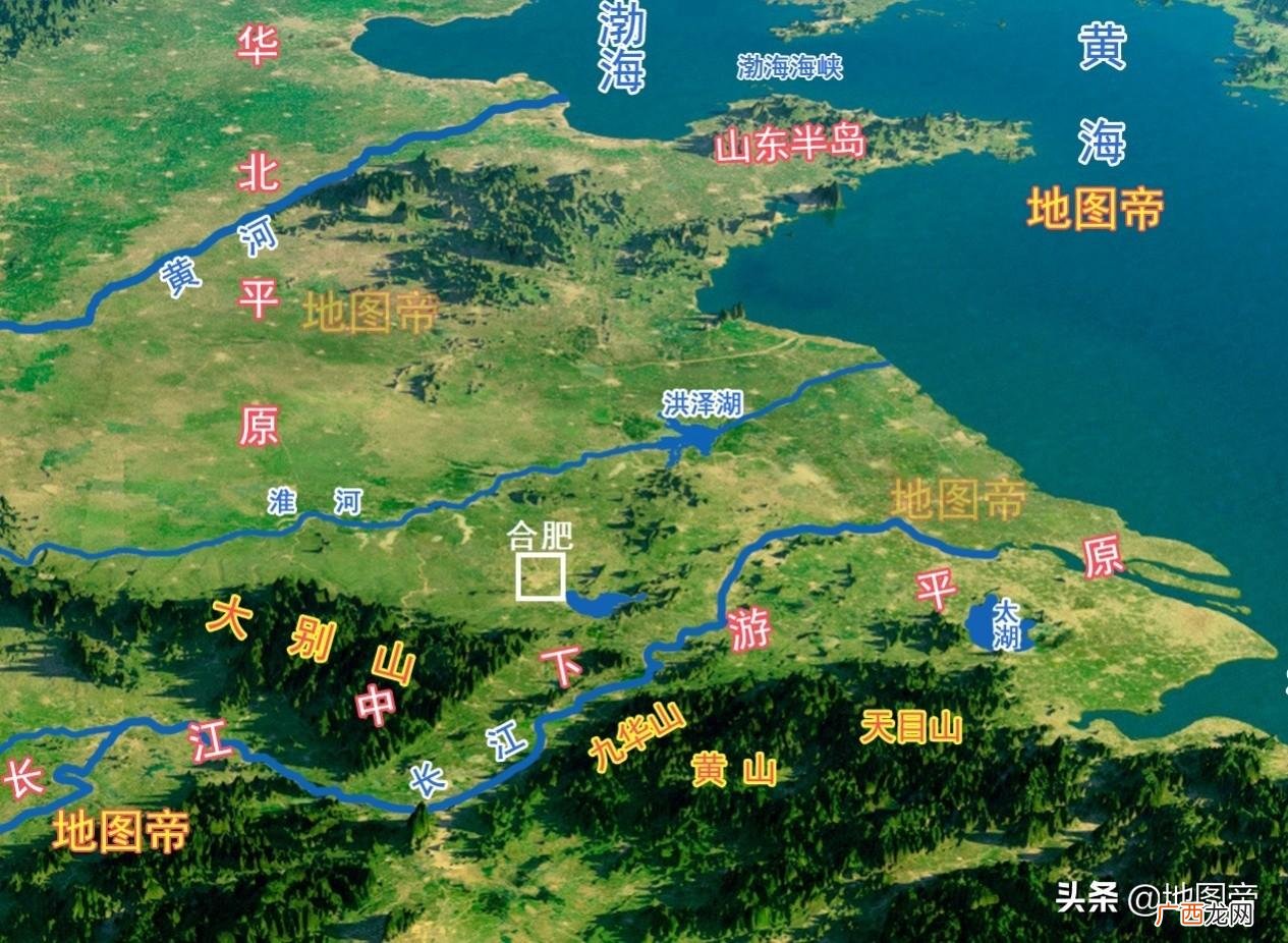 安徽省简称、面积及其地理位置 安徽省在地图上什么位置