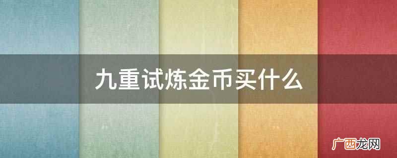 九重试炼金币不能买什么,只能增加修为 九重试炼金币买什么