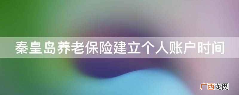 秦皇岛养老保险建立个人账户的时间 秦皇岛养老保险建立个人账户时间
