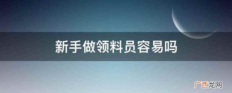 领料员没经验也能做,新手也会很容易 新手做领料员容易吗
