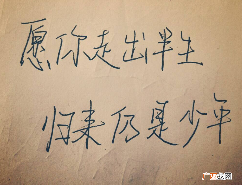 这句话出处与作者 愿你出走半生归来仍是少年什么意思