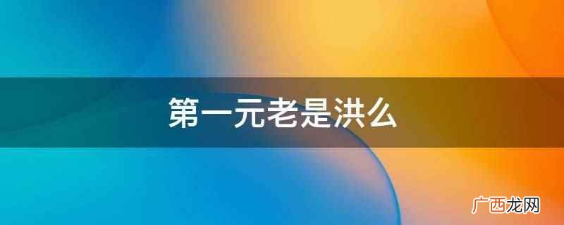 《吞噬星空》中地球三兄弟之一,罗峰、雷神的大哥,洪修心第三重 第一元老是洪么