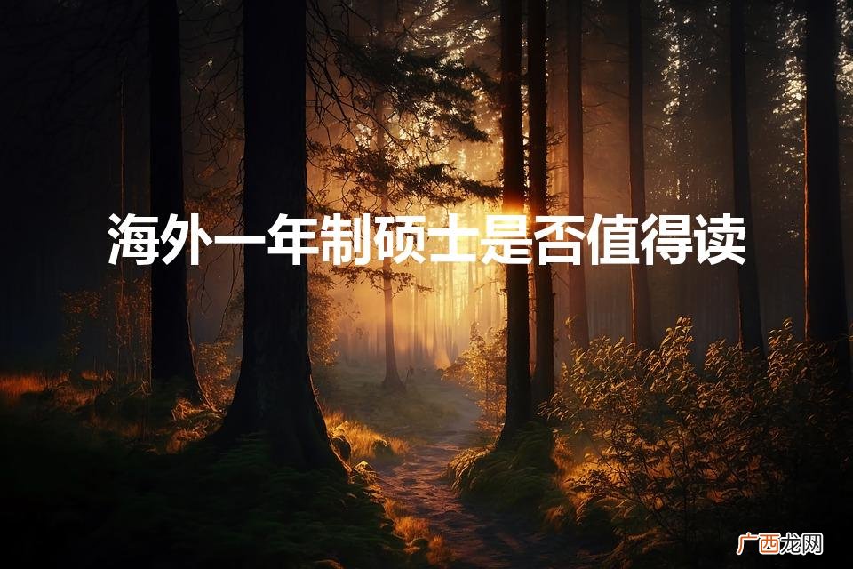 国内央企不承认一年制硕士 海外一年制硕士是否值得读